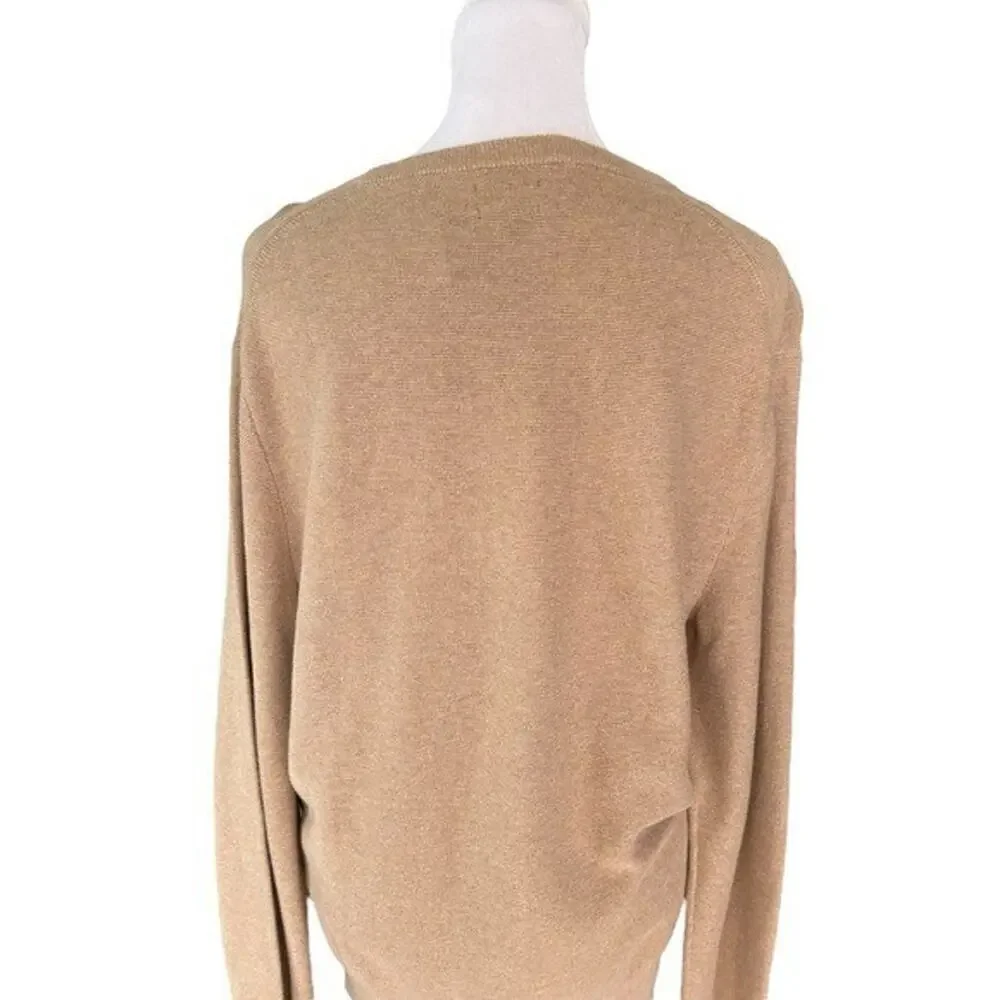 J. Crew - NWT Cotton Crewneck Sweater in Garter Stitch Sz S